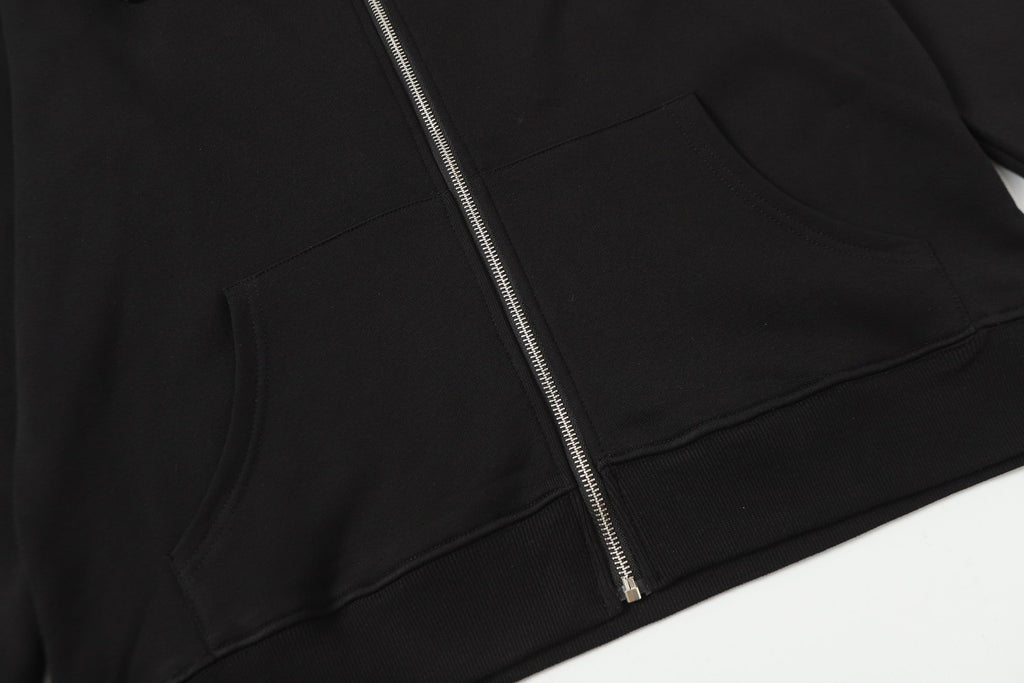 Chrome-Hearts Rhinestone Horseshoe Hoodie - Black Gothic Streetwear Sweatshirt 2601