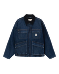 SHOP JACKET WASHED DENIM