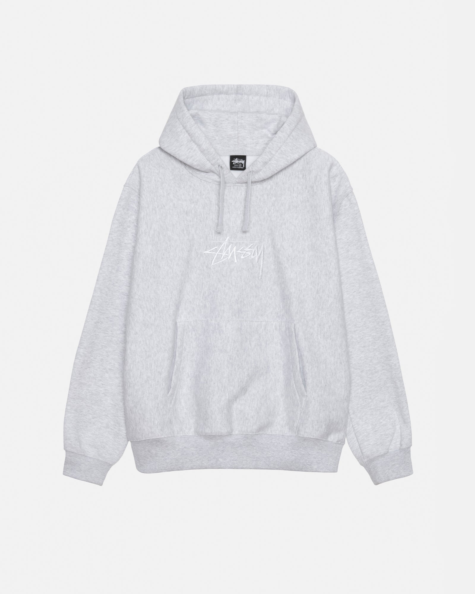 STOCK LOGO APPLIQUE GRAY HOODIE