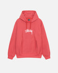 STOCK LOGO APPLIQUE RED HOODIE