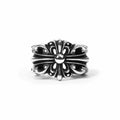 Chrome-Hearts DOUBLE FLORAL RING -1